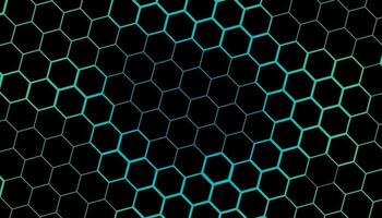 abstrakt Hintergrund von Hexagon. Blau Bienenwabe mit ein Gradient Farbe. isometrisch Geometrie. bunt Sechsecke Hintergrund. zufällig Verschiebung. gut Hintergrund. einfach geometrisch Muster und Kopieren Raum. vektor