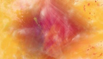 abstrakt Aquarell Hintergrund mit Raum. rot und Gelb Hintergrund. bunt Sonnenaufgang oder Sonnenuntergang Farben im wolkig Formen. schön Textur von Gelb im Hand gemalt Aquarell Hintergrund. vektor