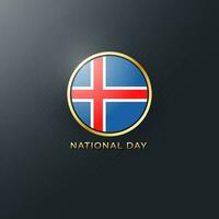 islands nationaldag vektor