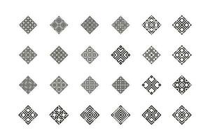 Ornament Dreieck Logo Vektor mit kreativ modern Konzept Design