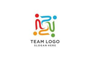 gemenskap logotyp design med modern kreativ stil vektor