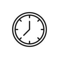 Zeit und Uhr Symbol. Stunde, Uhr und Datum linear Symbole. Zeit Verwaltung und Timer schwarz Gliederung Vektor Zeichen und Symbole.