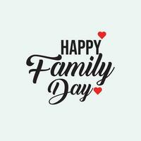 glücklich Familie Tag Logo Vektor