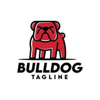 bulldogg logotyp vektor design