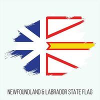 Kanada Provinz Neufundland Labrador Zustand Vektor Flagge Design Vorlage