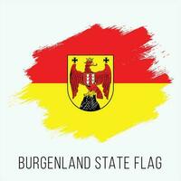 Österreich Zustände burgenland Vektor Flagge Design Vorlage