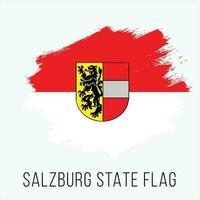 österrike stater Salzburg vektor flagga design mall