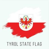 Österreich Zustände Tyrol Vektor Flagge Design Vorlage