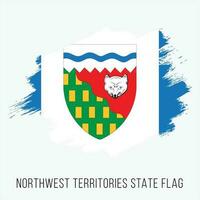 Kanada Provinz Nordwest Gebiete Vektor Flagge Design Vorlage