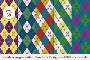 Argyle-Mustervektor, geometrisch, Hintergrund, klassisch gestrickt, kariert vektor