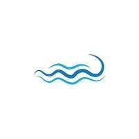 vatten Vinka symbol och ikon logotyp vektor
