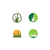gräs logotyp vektor