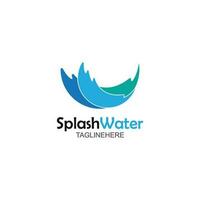 Wasser Spritzen Logo Vektor