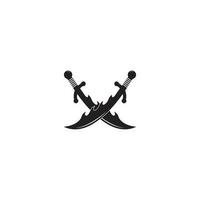 Schwert-Logo-Vektor vektor