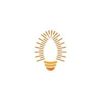 ljus Glödlampa symbol logotyp mall vektor