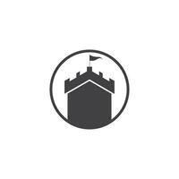 Schloss Vektor Illustration Symbol Vorlage