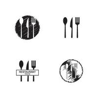 abstrakt logotyp av en Kafé eller restaurang. vektor