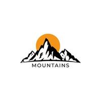 Berge Gipfel Logo vektor