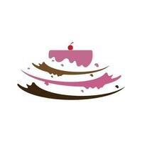 Kuchen Bäckerei Logo Vektor