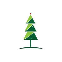 Weihnachten Baum Logo Illustration Vektor