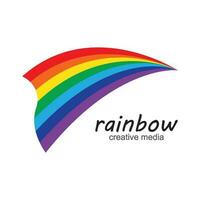 Regenbogen Symbol Logo Vektor Vorlage