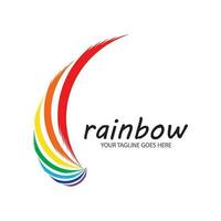 Regenbogen Symbol Logo Vektor Vorlage