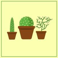 Gekritzel Kaktus Illustration vektor