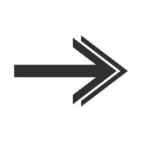 pil riktning relaterad ikon höger spetsad orientering dubbel huvud silhuett stil vektor