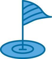 golf flagga vektor ikon design