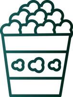 Popcorn-Vektor-Icon-Design vektor