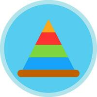 Pyramidenvektor-Icon-Design vektor