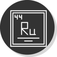 rutenium vektor ikon design