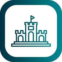 Sand Schloss Vektor Symbol Design