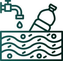 vatten förorening vektor ikon design