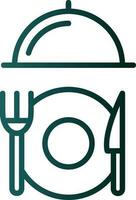 mat och restaurang vektor ikon design