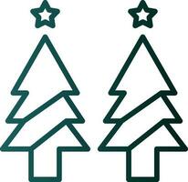 Weihnachtsbaum-Vektor-Icon-Design vektor