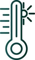 Thermometer-Vektor-Icon-Design vektor