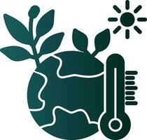 Klimawandel-Vektor-Icon-Design vektor