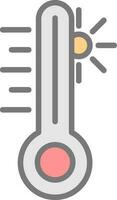 Thermometer-Vektor-Icon-Design vektor