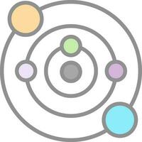 Sonnensystem-Vektor-Icon-Design vektor