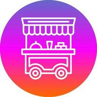 Food Cart Vektor-Icon-Design vektor