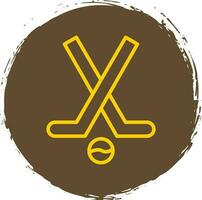 Hockeyschläger-Vektor-Icon-Design vektor