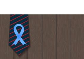 blaues Bandsymbol des Weltprostatakrebsbewusstseins-Tageskonzepts Männergesundheitskonzept men vektor