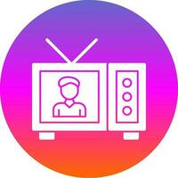 Fernseher Show Vektor Symbol Design