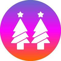 Weihnachtsbaum-Vektor-Icon-Design vektor