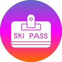 Ski bestehen Vektor Symbol Design