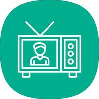 TV visa vektor ikon design