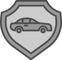 bil försäkring vektor ikon design