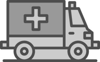 Krankenwagen-Vektor-Icon-Design vektor