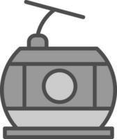 Seilbahn-Vektor-Icon-Design vektor